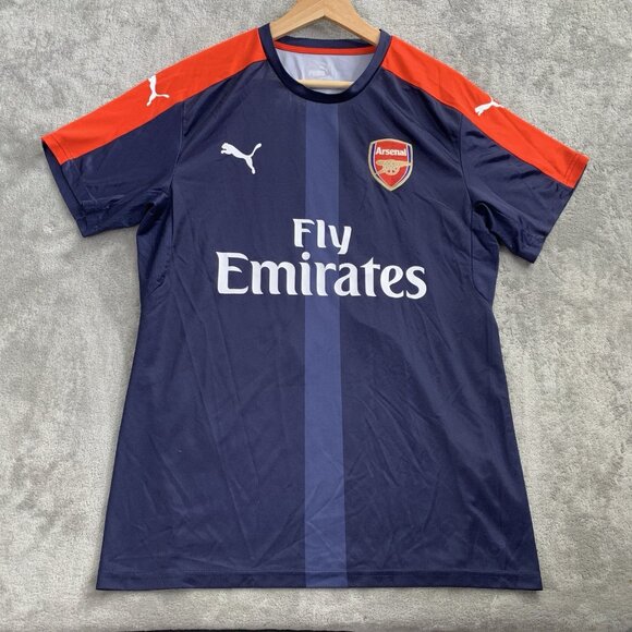 PUMA Other - Puma Jersey Mens L Arsenal #18 Blue 16/17 Training Practice Kit Football Soccer